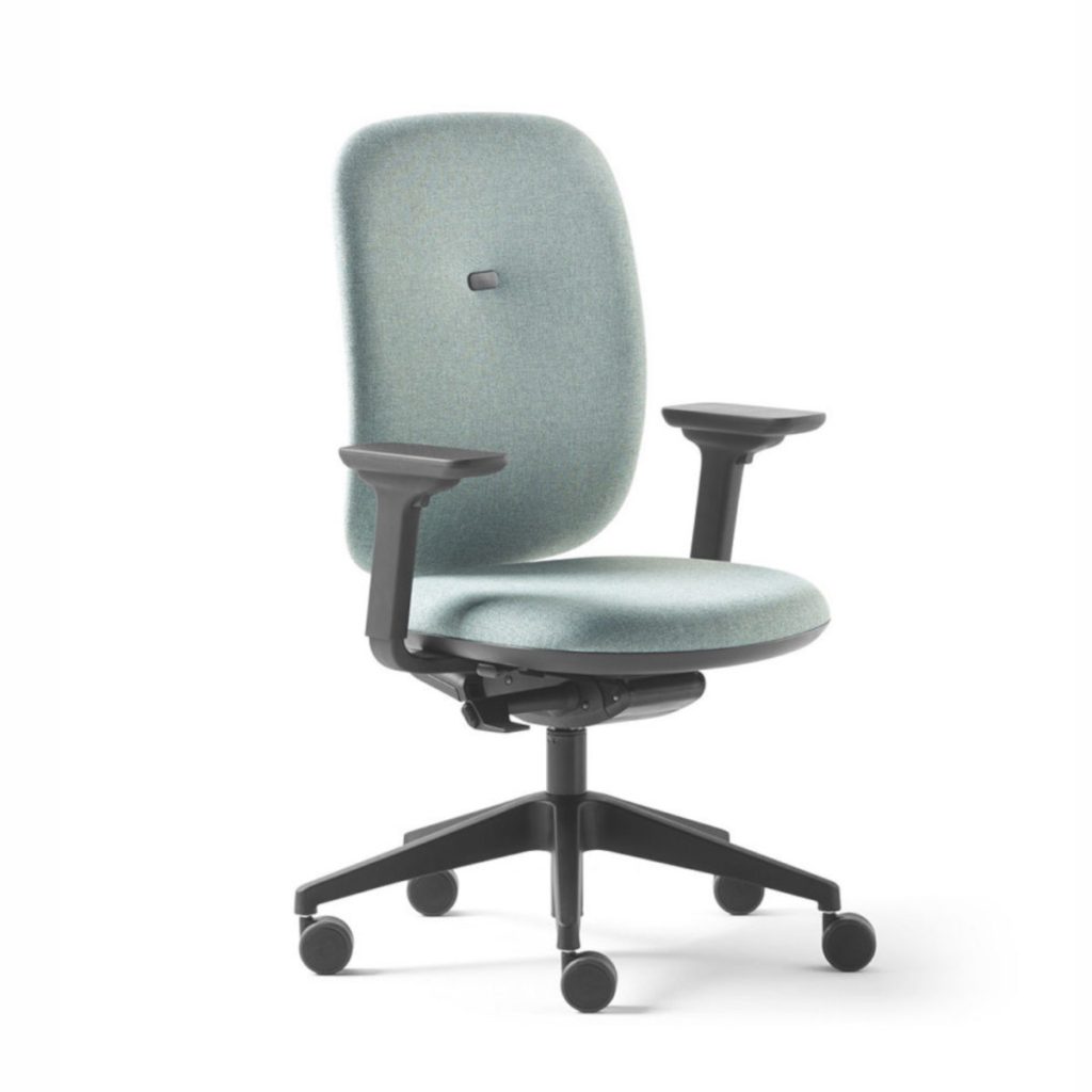 Fauteuil alaia avec renfort lombaire translation d'assise et accoudoirs 3d