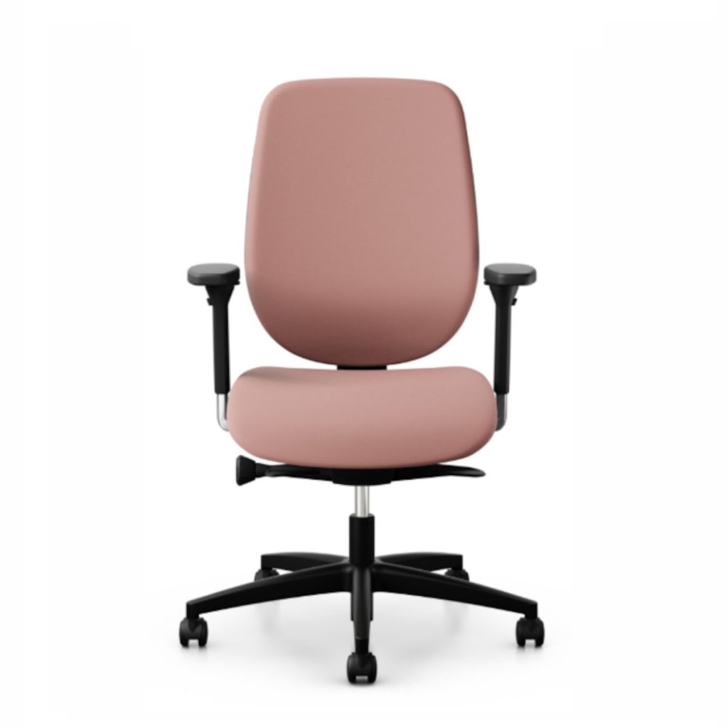 Fauteuil giroflex 353 avec renfort lombaire translation d'assise et accoudoirs 3d