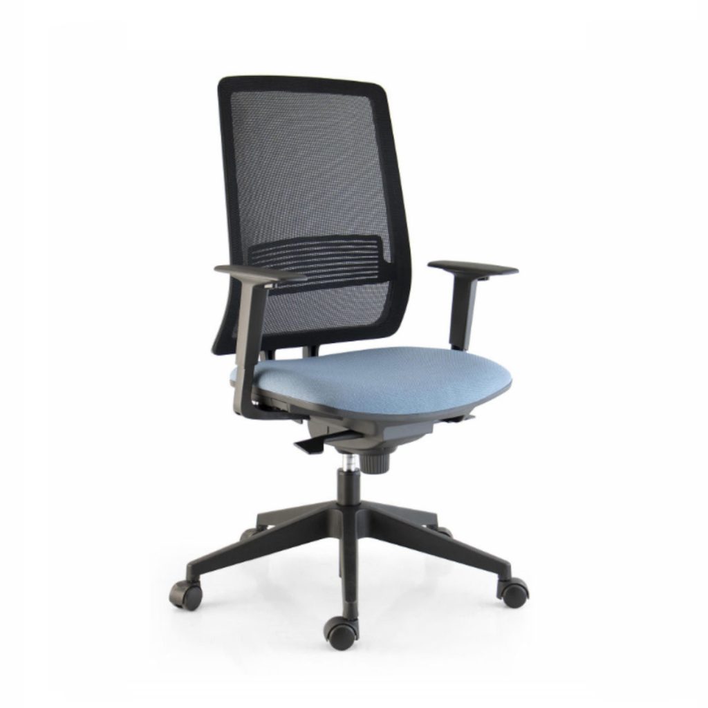 Fauteuil luz avec renfort lombaire translation d'assise et accoudoirs 3d